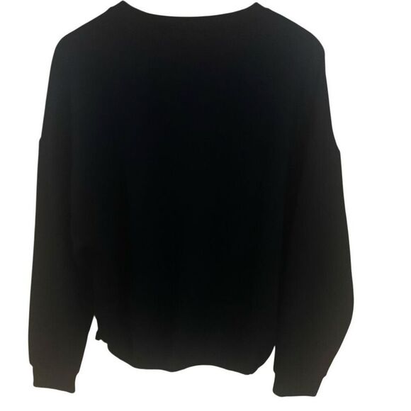 Fabletic long sleeve large sweatshirt athletic black crew neck - Picture 1 of 4